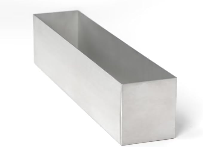 Trough Rectangle Planter Long Window Sill Planter Box Stainless Steel Window Planters Modern Succulent Planter Slivery 16 in Metal Windowsill Pot for Indoor Plants Herb Table Home Outdoor