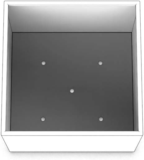 Plantercraft Powder-Coated Aluminum Planter Box - Square Cube - Metal All Weather | Indoor Outdoor Commercial Residential | Made in USA | Fully Assembled