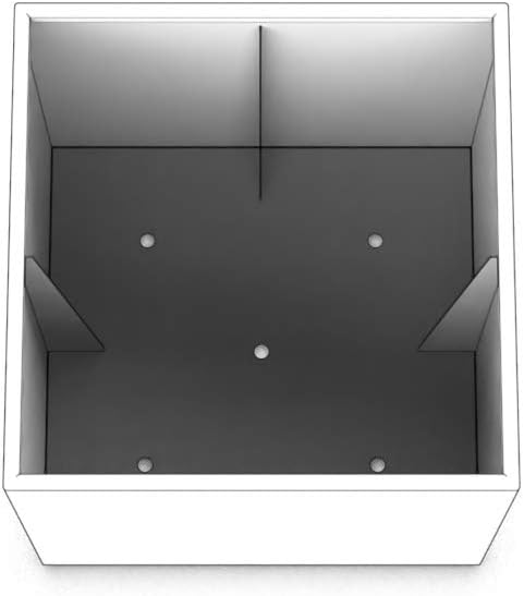 Plantercraft Powder-Coated Aluminum Planter Box - Square Cube - Metal All Weather | Indoor Outdoor Commercial Residential | Made in USA | Fully Assembled