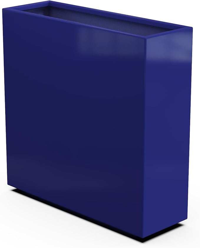 Plantercraft Powder-Coated Aluminum Planter Box - Rectangle - Metal All Weather | Indoor Outdoor | Made in USA | Fully Assembled