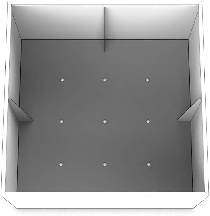 Plantercraft Powder-Coated Aluminum Planter Box - Square Cube - Metal All Weather | Indoor Outdoor Commercial Residential | Made in USA | Fully Assembled