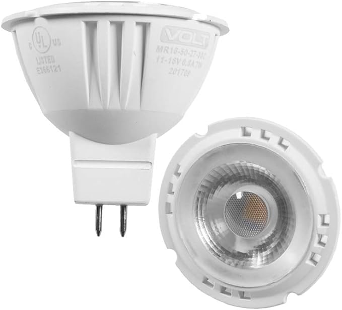 VOLT Fat Boy 12V Solid Copper Outdoor Spotlight with 5W 2700K Warm White MR16 LED Bulb (400 Lumens) for Low Voltage Landscape Lighting of Yard, Lawn, Garden, Patio, Trees & House