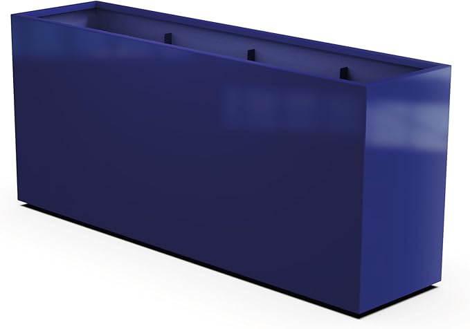 Plantercraft Powder-Coated Aluminum Planter Box - Rectangle - Metal All Weather | Indoor Outdoor | Made in USA | Fully Assembled