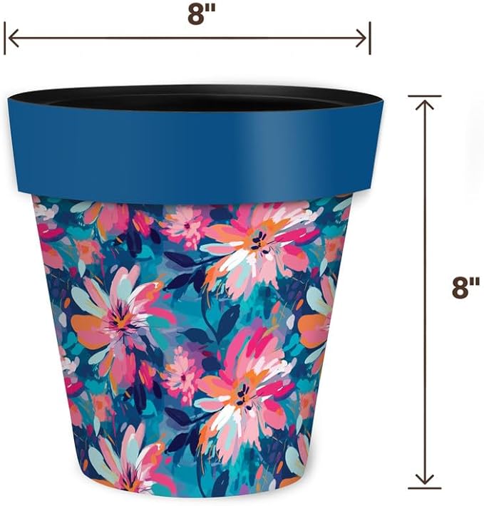 Briarwood Lane Abstract Floral Small Planter
