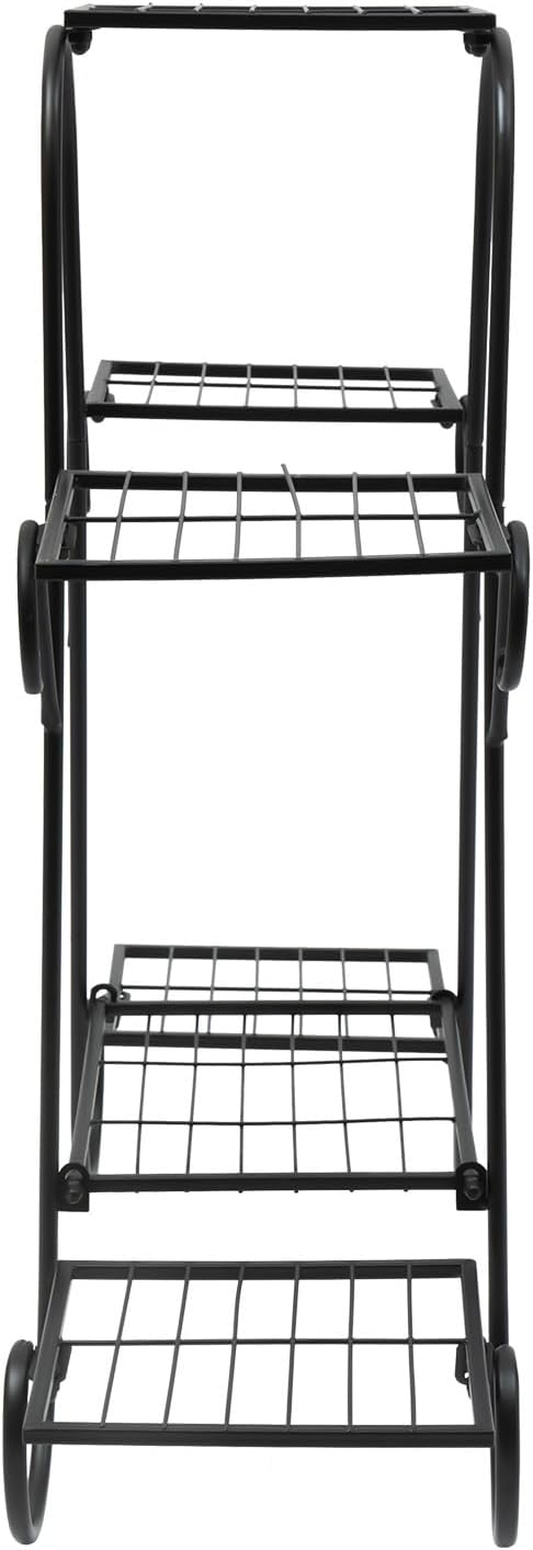 6 Tier Plant Stand Indoor, Corner Tiered Plant Stands, Metal Tall Plant Display Holder Shelf Flower Rack Outdoor Garden Plant Display Rack, Flower Pot Stand for Corner Living Room Balcony Garden Patio