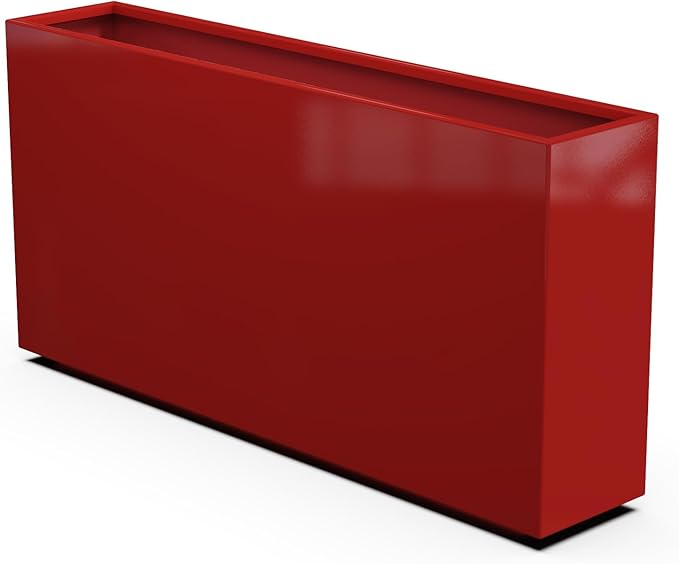 Plantercraft Powder-Coated Aluminum Planter Box - Rectangle - Metal All Weather | Indoor Outdoor | Made in USA | Fully Assembled