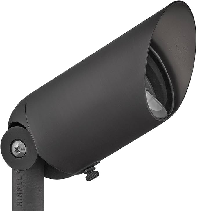 Hinkley Lumacore Hardy Island 12V Variable Output Led 2700K Spot Light, Low Voltage Brass Satin Black