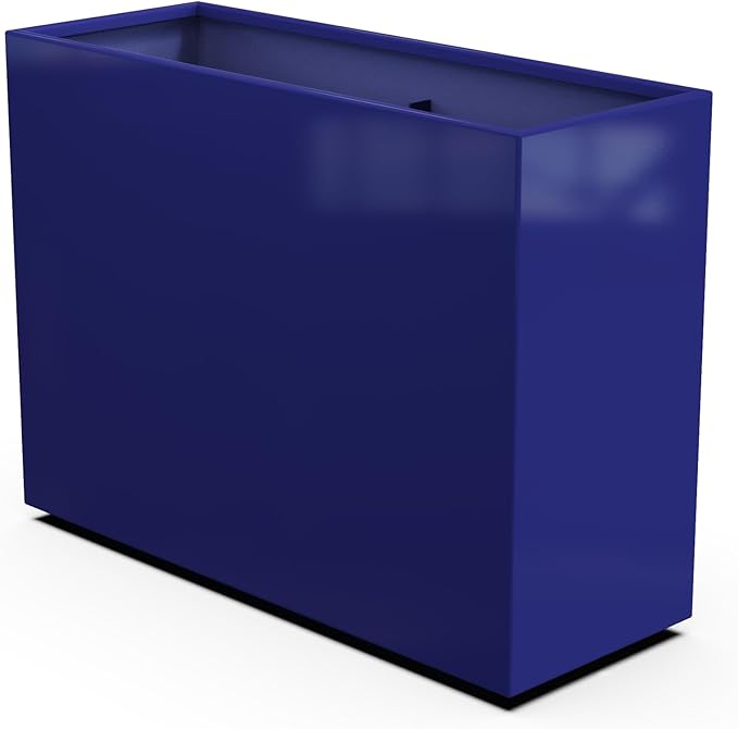 Plantercraft Powder-Coated Aluminum Planter Box - Rectangle - Metal All Weather | Indoor Outdoor | Made in USA | Fully Assembled