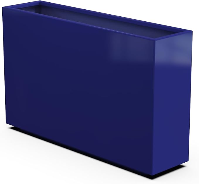Plantercraft Powder-Coated Aluminum Planter Box - Rectangle - Metal All Weather | Indoor Outdoor | Made in USA | Fully Assembled
