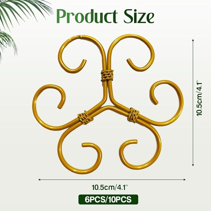 Monstera Plant Support Durable Stabilizer Grapple Holder,Plant Accessories Stable Plant Stem Support Stakes for Outdoor & Indoor Growing Climbing Plant Care Thriving Growth (6, Heart)
