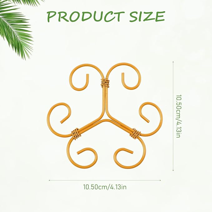 4-Pack Plant Stem Support, Plant Stabilizer for Indoor Plants, Monstera Plant Support System, Plant Stem Holder for Fixing Green Plants and Vines (B)