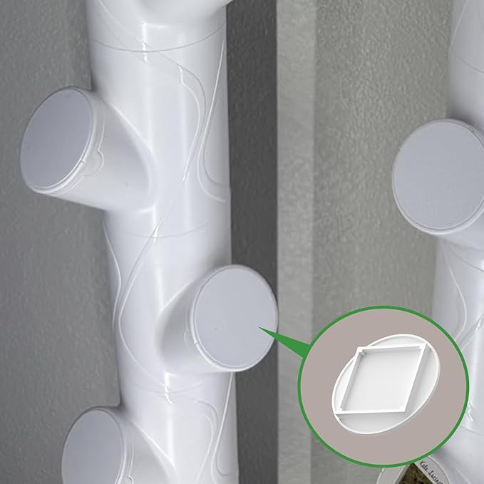 10 PCS White Pod Caps Compatible with Gardyn (The Caps go on top of yPod),3D Printed Covers
