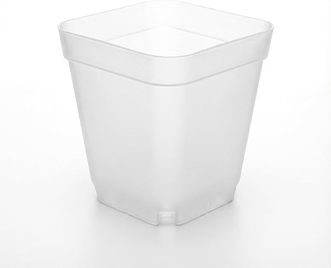 120 Packs Square Clear Nursery Pots with Drainage, 3 Inch Plastic Seedling Pots for Indoor Plants, Thickened Small Transplant Pot for Seed Starting Succulents Vegetables Lettuce Flowers