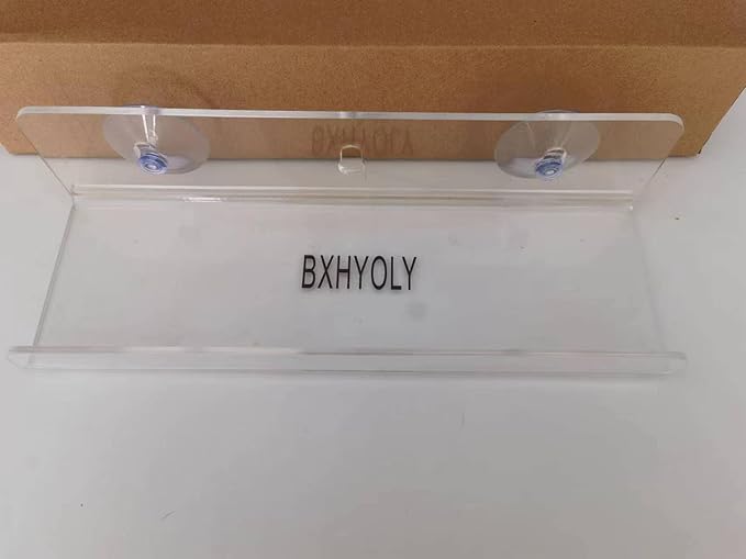 Acrylic Window Shelf Window Box Shelf Ledge Suction Cup Shelf Box (12 INCH)