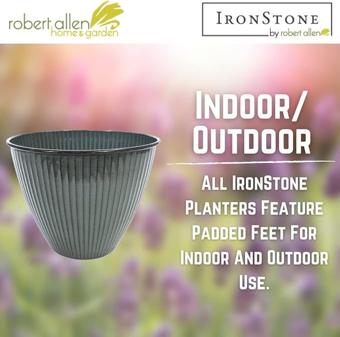 Headwind 10" Sheridan Planter - Stormy Gray