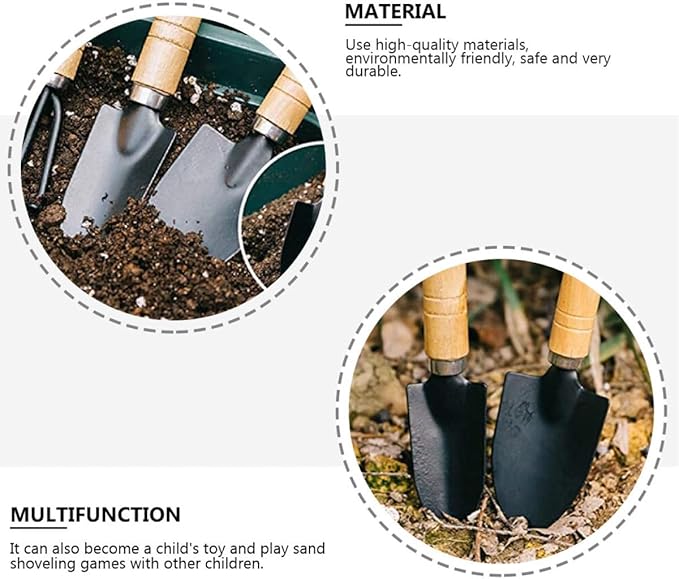 10pcs Succulent Planting Tool Set Mini Gardening Hand Tools for Potted Plants Bonsai Transplanting Kit Shovel and Rake for Indoor and Outdoor Use