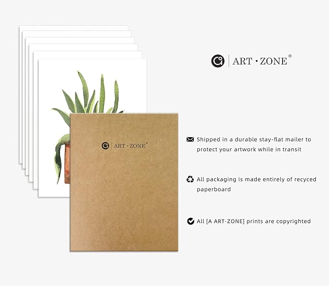 Plant Prints Wall Art Poster Boho Decor for Living Room, 11x14 Unframed Poster Canvas Prints Set of 6, Plant Posters Aesthetic Green Decor