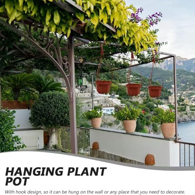 15Pcs Plastic Plant Pots, 10CM Thicken Flower Pot Root-Control Nursery Seedling Planter Decorative Garden Plant Container for Indoor Outdoor Bonsai Plants