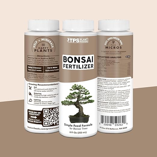 Bonsai Fertilizer for All Bonsai Trees, Great for Root Soaks, Liquid Plant Food, 32 oz (1 Quart)