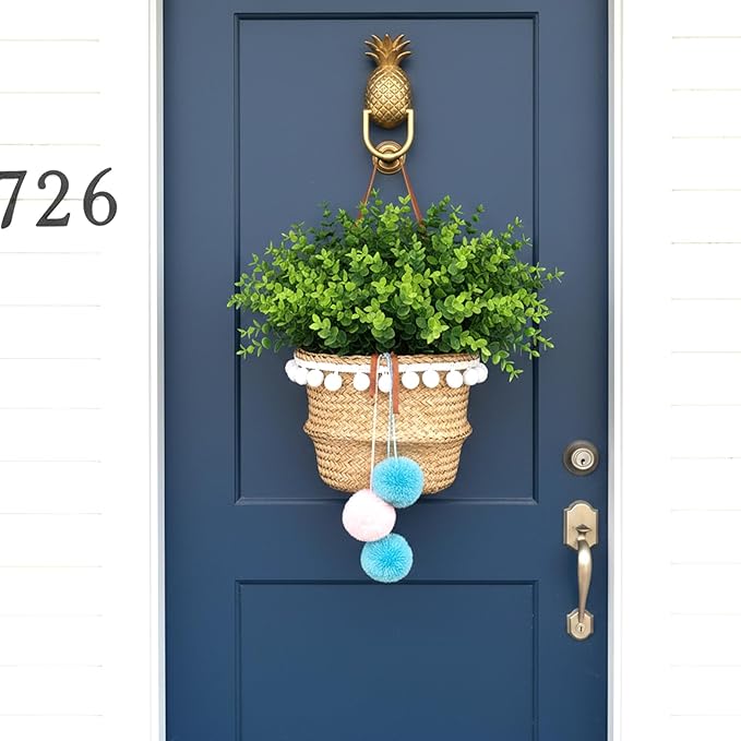 Grevosea 24 Bundles Artificial Greenery Plants, Outdoor UV Resistant Fake Plants Stems Faux Shrubs Boxwood Plant Faux Plastic Greenery for Farmhouse Garden Wedding Indoor Outdoor Decoration