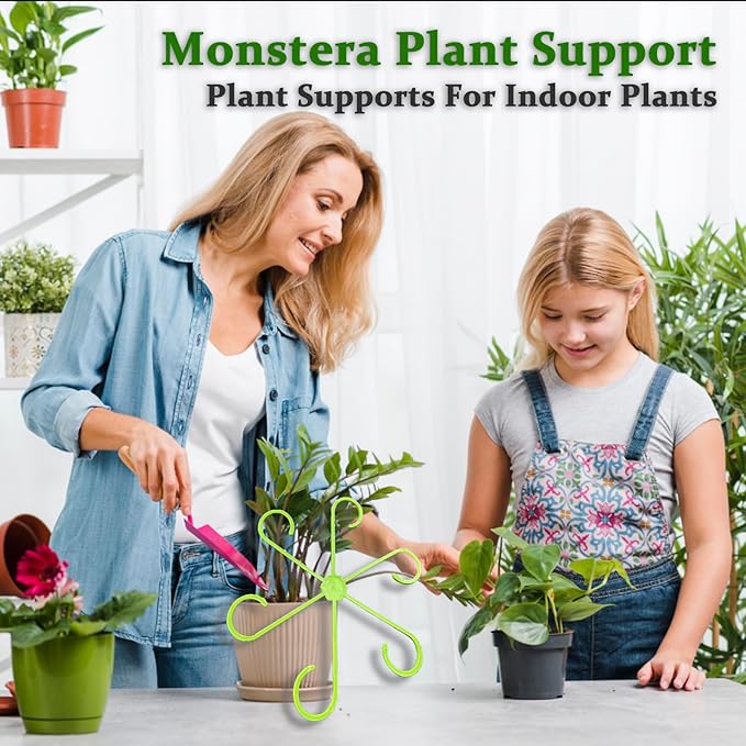 16Pcs 4 Sizes Plant Stem Support, Climbing Houseplant Stem Holders, Reusable Plant Stabilizer for Indoor Plants Accessories
