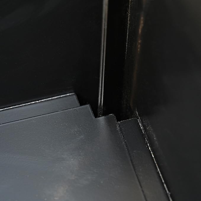 30" Black Tapered Metal Planter Barrier – Heavy-Duty Powder-Coated Steel Raised Garden Bed Divider & Modern Outdoor Planter Box