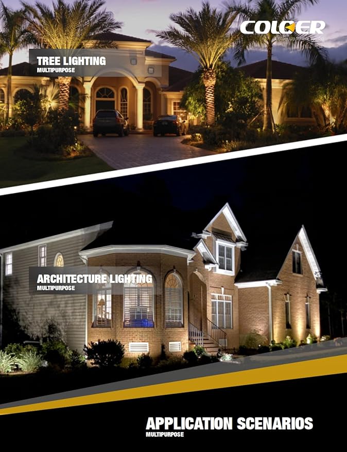 COLOER Die-cast Brass Landscape Spotlight 1-Pack with 5W Aluminum Housing LED MR16 Bulb,12V AC/DC Low Voltage Copper Outdoor Lighting, Directional Garden Patio Spot Up Light (102B Copper Finish)