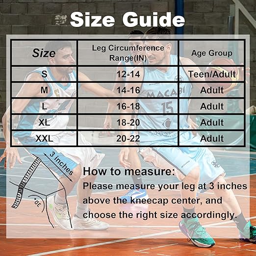 Knee Pads for Volleyball Basketall Football Men, Anti-slip Knee Protector with Thick Padded Foam Pad for Cycling Climbing Hiking Wrestling Skating Women, Breathable Knee Sleeve Christmas Gifts for Adult, Black L (1 Pair)