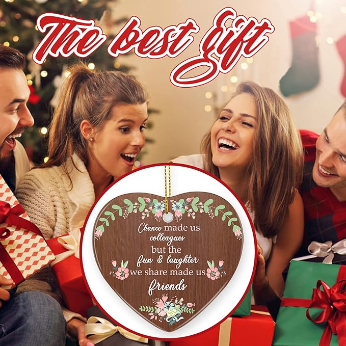 Friend Gifts for Women, Jocidea Christmas Ornaments for Friend Gift for Your Friend Thinking of You Gifts for Best Friend Friendship Gifts for Women Bridesmaid Proposal Gifts Friend