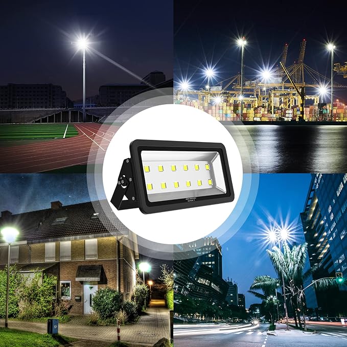 600W Outdoor LED Flood Light, 60000LM Super Bright, 110-285V, IP66 Waterproof, 6000K Daylight White Security Lights,Lighting for Playground Yard Stadium Lawn Ball Park