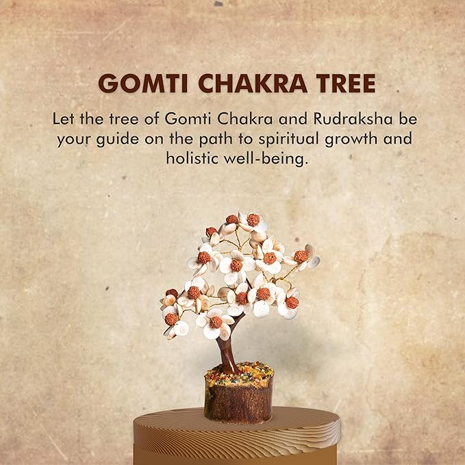 Wonder Care Crystal Tree for Home Decorations Crystals and Healing Stones Witchy Room Crystal Decor Tree Crystal Gifts Gem Tree Christmas Tree Stands for Real Tree-Gomti Rudraksha Tree