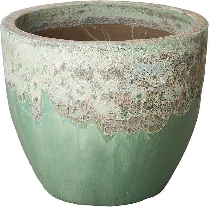 Emissary - Round Planter Lg Reef/Spa Blue 23x20 H