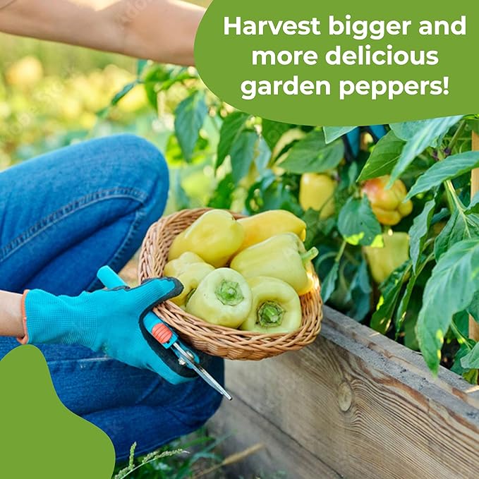 Pepper Leaf Spray Fertilizer by Perfect Plants | Premium Food Blend for Gardening Peppers | Harvest Delicious Peppers from Your Vegetable Garden (8 fl oz)