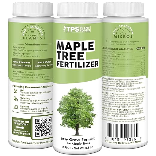 Maple Tree Fertilizer, Complete Liquid Maple Tree Plant Food, 32 oz (1 Quart)