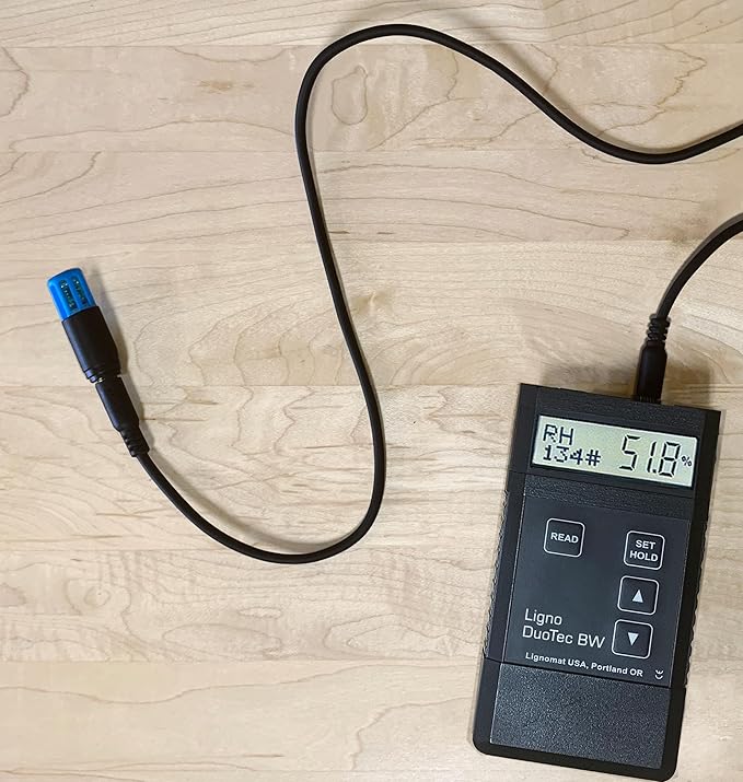 BW-B Package - Multi-Function Pinless Moisture Meter and Humidity Meter with Thermo-Hygrometer Function - Digital Moisture & Temperature Humidity Monitor for Wood, Concrete, Drywall, Flooring