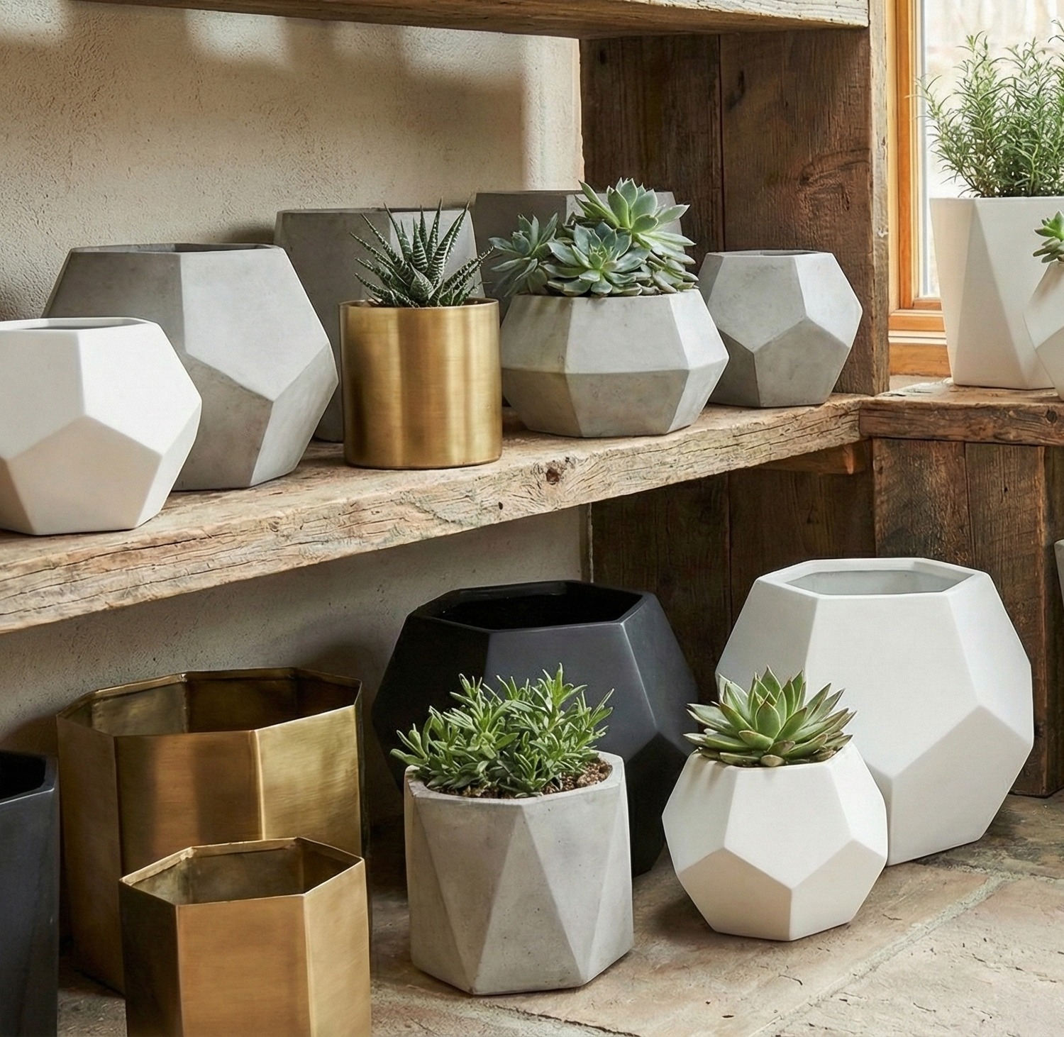 Modern Geometric Planters