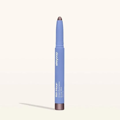 ALLEYOOP 11th Hour Waterproof Cream Eyeshadow Stick – Long-Lasting Eye Shadow Pencil & Eyeliner, Cream to Powder Stick & Highlighter – Smudge-Proof Eyeshadow Shimmer, Plum Up Shimmer