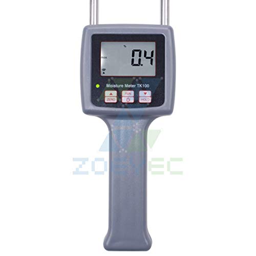 TK100 Multfunctional Digital Pin Type Fibre Moisture Meter Hay Moisture Meter for Non-Conductive Hay, Straw, Bran and More Fiber
