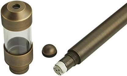 VOLT 12V Brass Max Spread LED Path Light 6-Pack Kit (Bronze) with 150W Low Voltage Transformer for Landscape Lighting on Outdoor Pathway, Walkway, Garden, Driveway or Patio