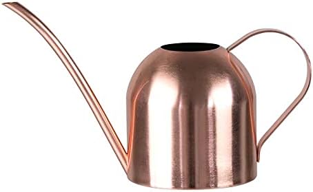 Stainless Steel Water Can for Indoor Plants and Garden (Rose Gold 30 oz)
