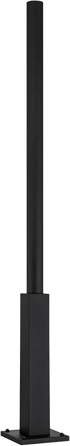 John Timberland Cantwell 76" High Black Outdoor Light Post