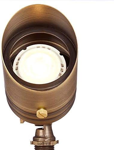 VOLT 12V Brass Bronze LED Landscape Lighting Kit (8 Spotlights, 4 Path Lights) with 150W Low Voltage Transformer for House, Yard, Outdoor Pathway, Walkway, Garden, Driveway or Patio