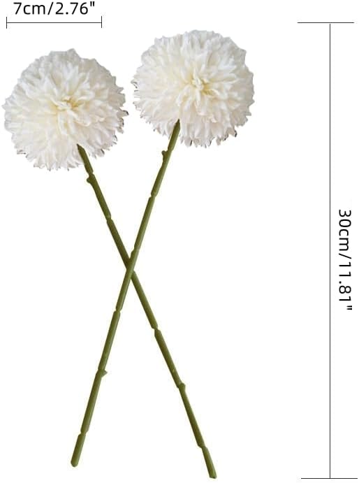 Artificial Chrysanthemum Ball Flowers Bouquet 12pcs Present for Important People Glorious Moral for Home Office Coffee House Parties and Wedding (Colorful)