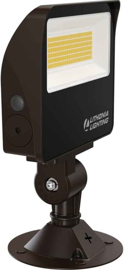 Lithonia Lighting ESXF1 ALO SWW2 KY DDB M2 Outdoor LED Switchable Floodlight, Knuckle or Yoke Mount, Bronze