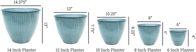 Headwind 14" Sheridan Planter - Arctic