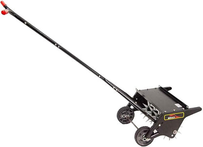 Brinly 20" Premium Push Spike Aerator with 3D Galvanized Steel Tines and Weight Tray