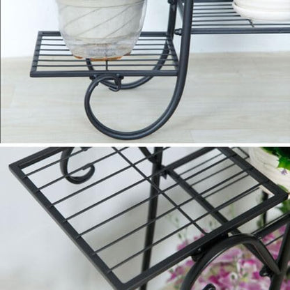 7 Tier Plant Stand Indoor, Corner Tiered Plant Stands, Metal Tall Plant Display Holder Shelf Flower Rack Outdoor Garden Plant Display Rack, Flower Pot Stand for Corner Living Room Balcony Garden Patio