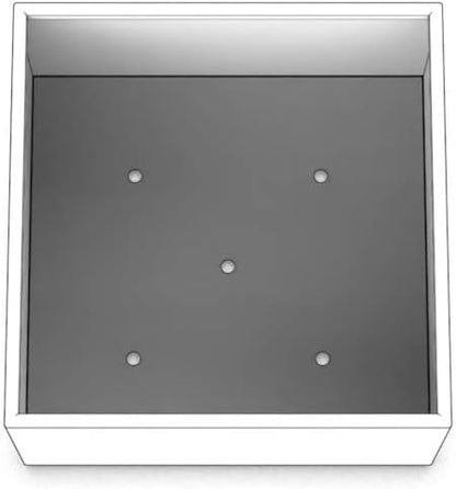 Plantercraft Powder-Coated Aluminum Planter Box - Square Cube - Metal All Weather | Indoor Outdoor Commercial Residential | Made in USA | Fully Assembled