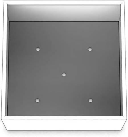 Plantercraft Powder-Coated Aluminum Planter Box - Square Cube - Metal All Weather | Indoor Outdoor Commercial Residential | Made in USA | Fully Assembled
