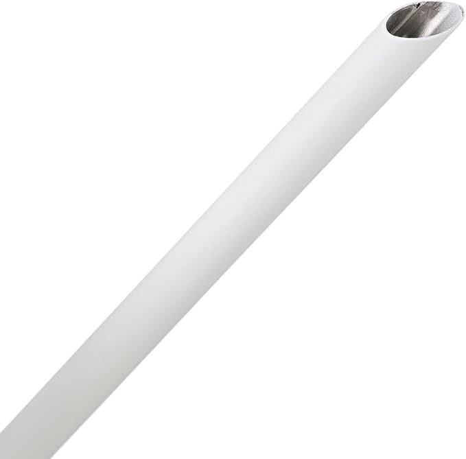 1L/33.8oz Wood Handle Long Spout Watering Can Stainless Steel Plant Watering Pot Garden Green Plant Flower Watering Kettle for Indoor Outdoor Plants Garden Flower (White)